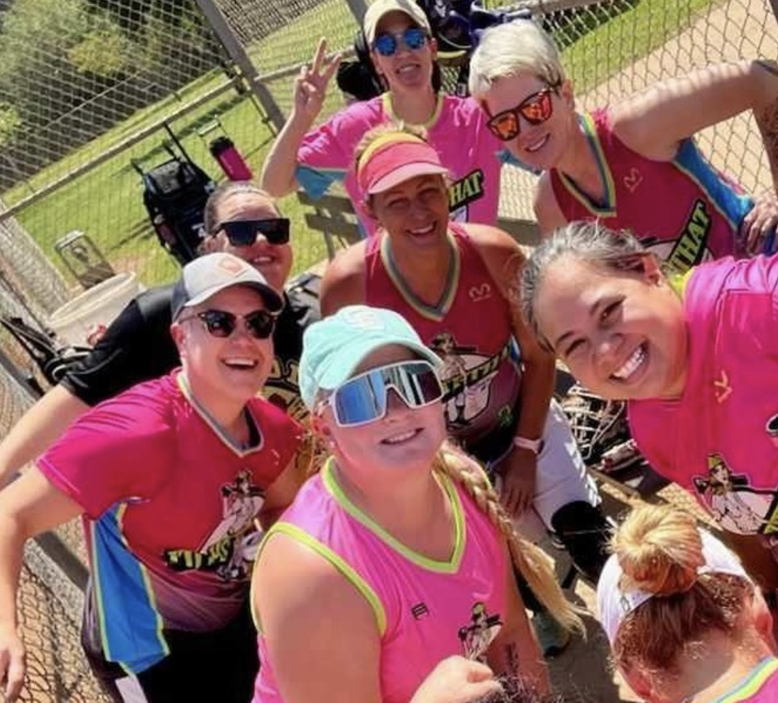 Softball players